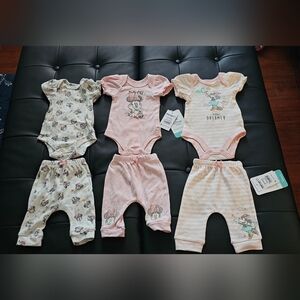 Baby Girl Newborn Minnie Outfits Onesies Pants New
